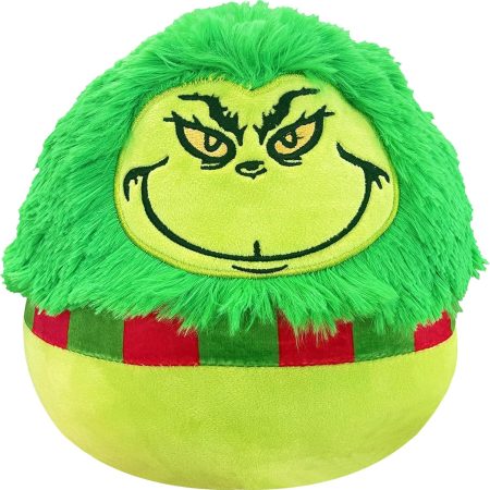 Christmas Decorations Plush Toy Christmas Pillow Green Monster Doll Plush Stuffed Animal Doll Suitable for Christmas Tree Home Decor for Boys and Girls Christmas Decorations (Green)