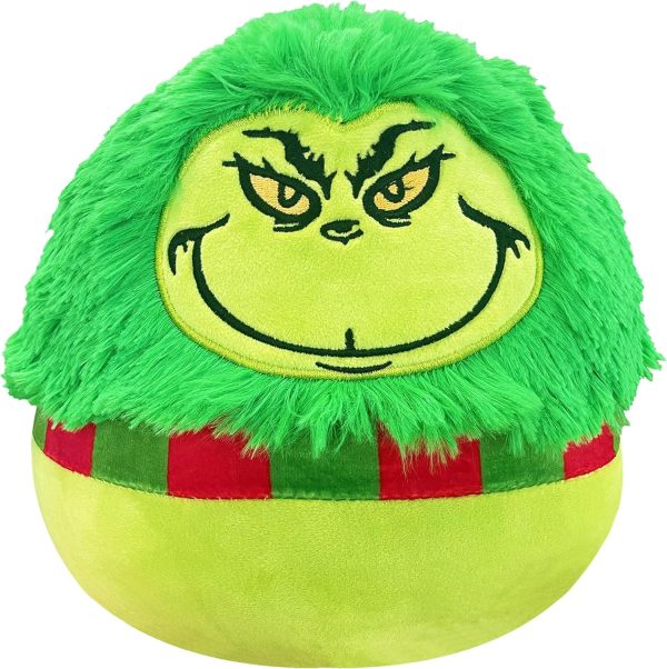 Christmas Decorations Plush Toy Christmas Pillow Green Monster Doll Plush Stuffed Animal Doll Suitable for Christmas Tree Home Decor for Boys and Girls Christmas Decorations (Green)